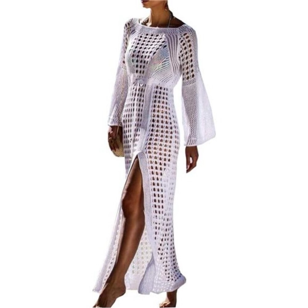 Sexy  Cover Dresses Bikini Cover-ups White - Picture 3 of 5